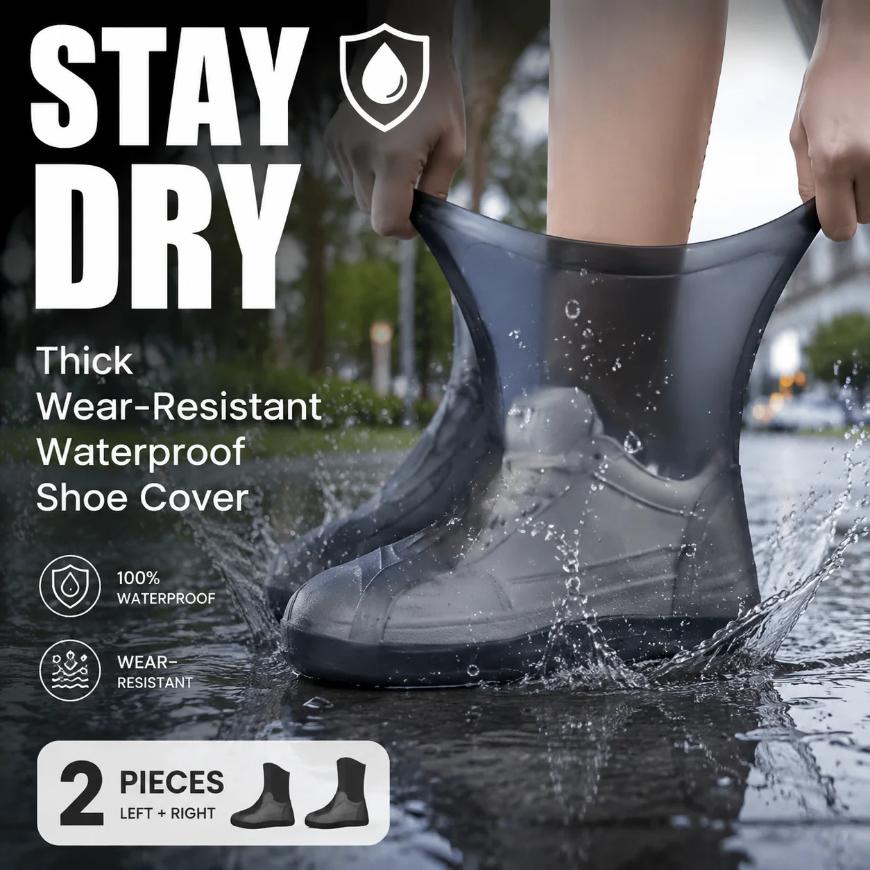 Thick Wear-Resistant Waterproof Shoe Cover - Image 3