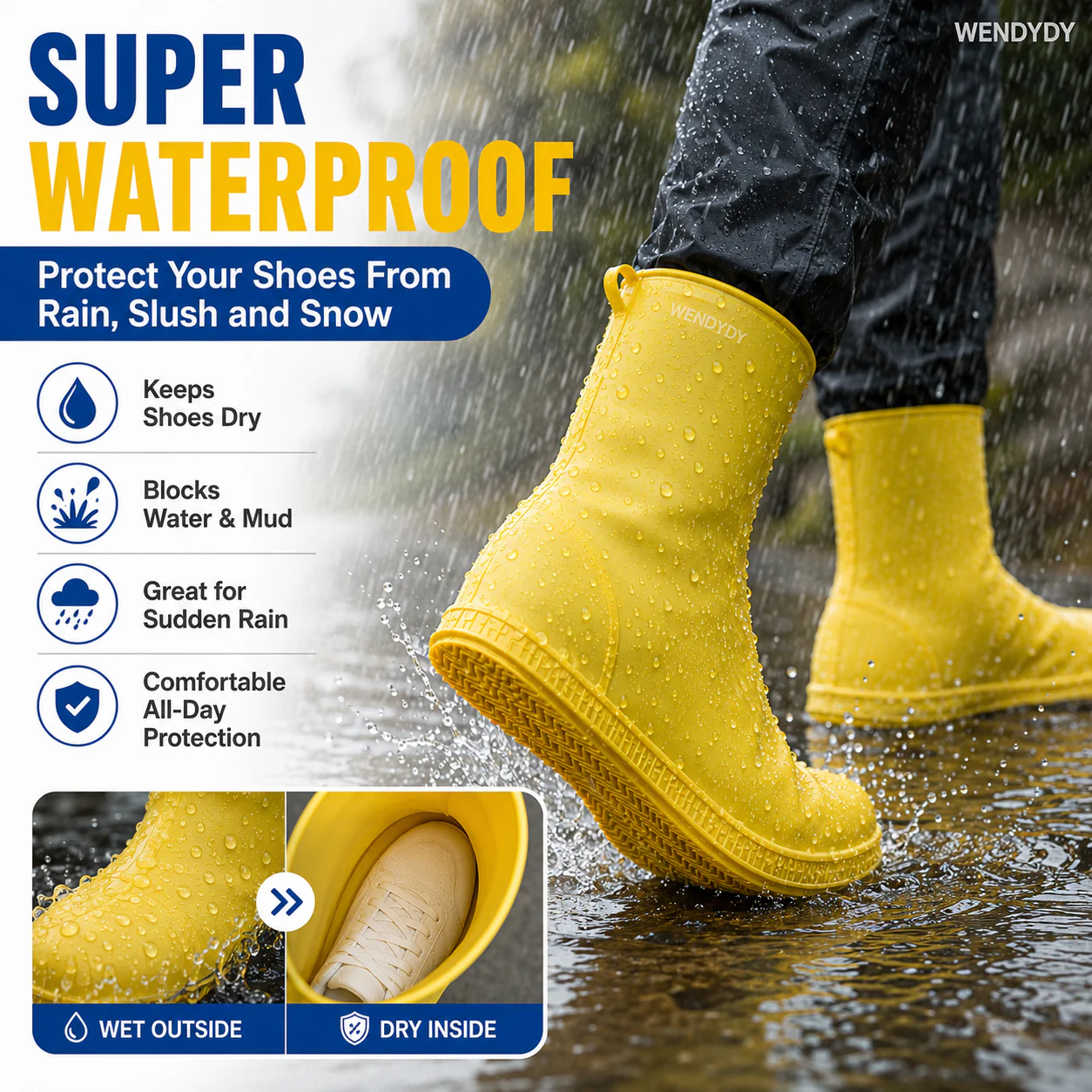 Thick Wear-Resistant Waterproof Shoe Cover - Image 4