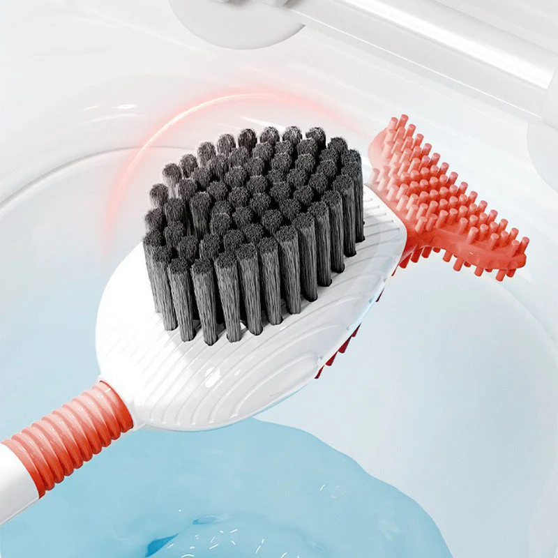 Wall-Mounted Suction Cup Toilet Cleaning Brush Set - Image 10