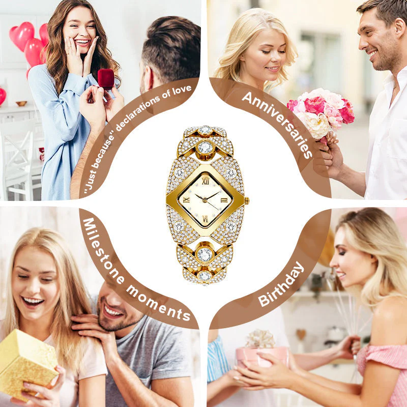 💜Retro Quartz Watch with Sparkling Rhinestones⌚ - Image 8
