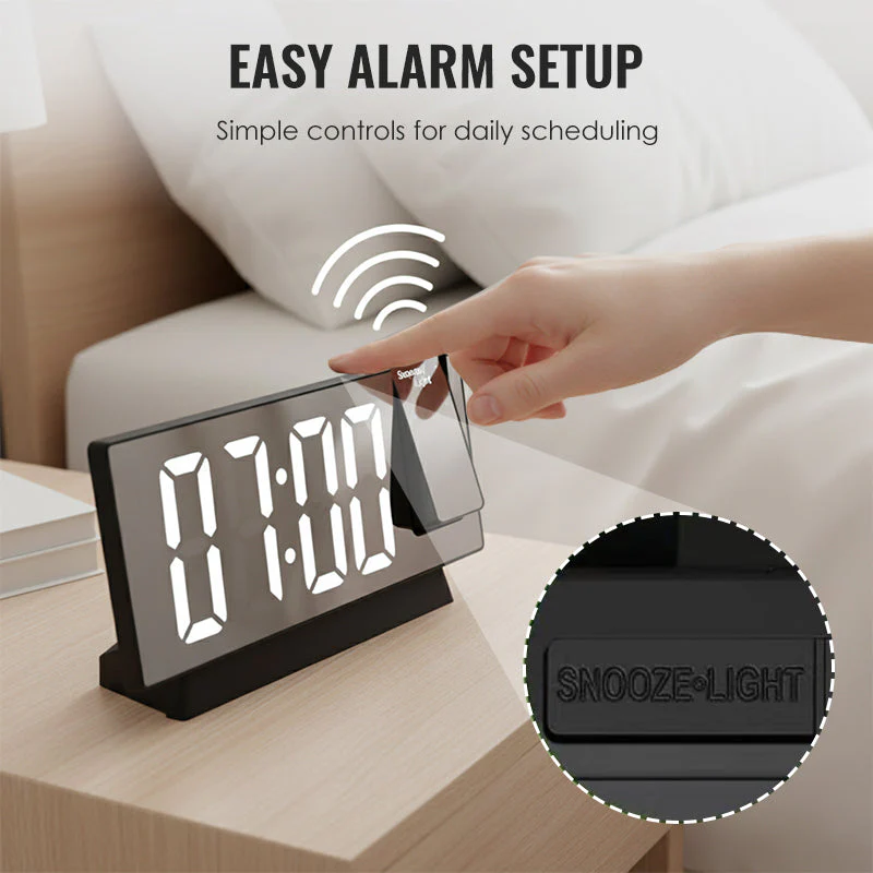 ⏳Time-limited Special⏰LED Mirror Projection Alarm Clock🕰️🎁 - Image 5