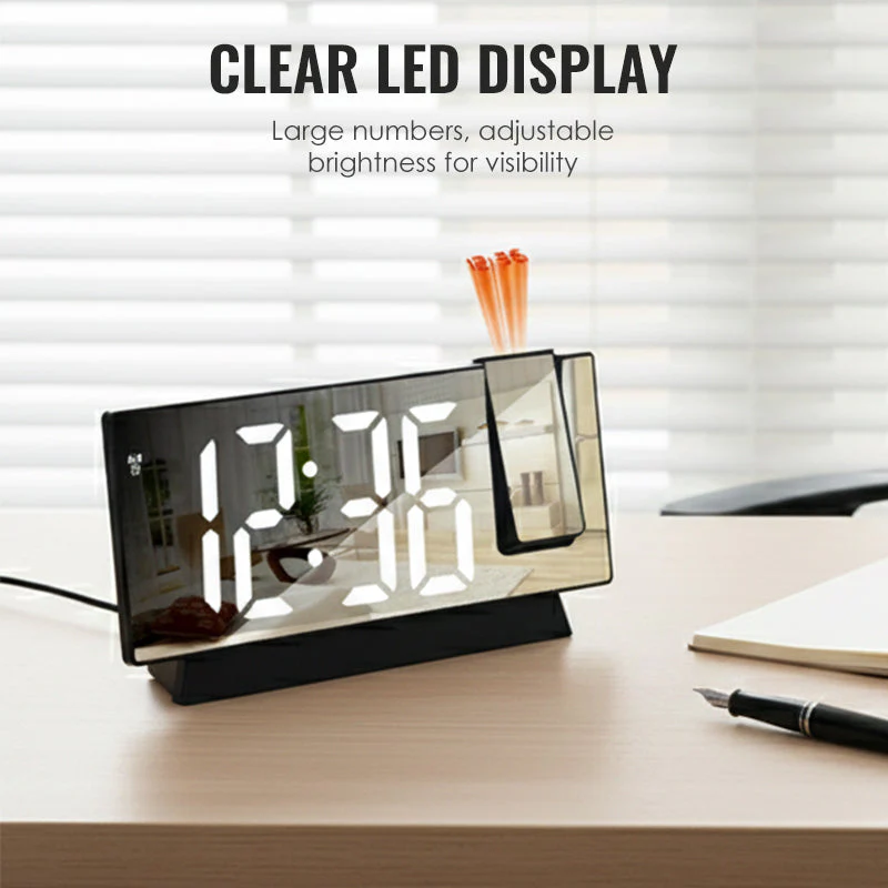 ⏳Time-limited Special⏰LED Mirror Projection Alarm Clock🕰️🎁 - Image 7