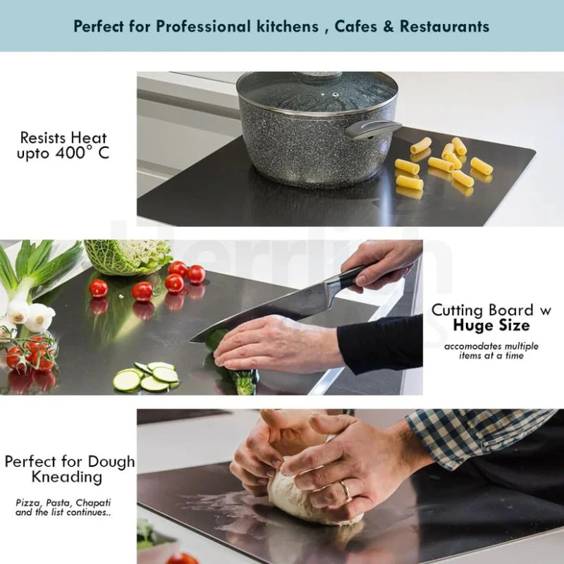 🔪 Stainless Steel Countertop Chopping Board – Hygienic, Knife-Friendly & Easy-Clean Surface 🍽️ - Image 2