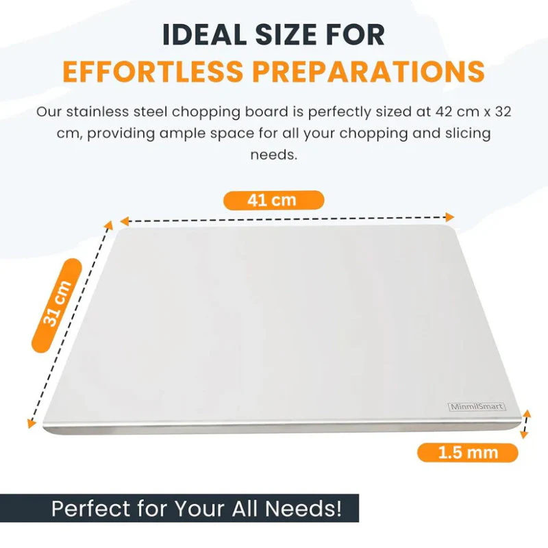 🔪 Stainless Steel Countertop Chopping Board – Hygienic, Knife-Friendly & Easy-Clean Surface 🍽️ - Image 8