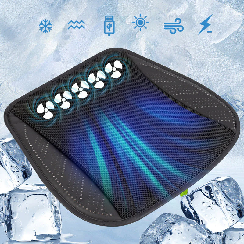 Ventilated Breathable Cooling Car Seat Cushion with USB Port - Image 7