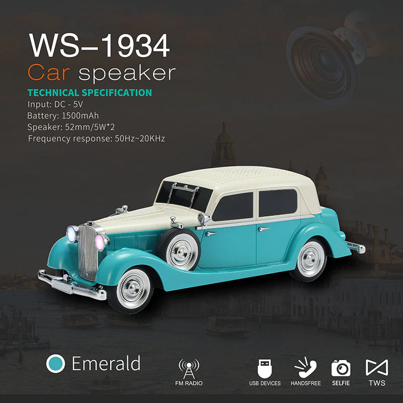 🔥2026 New Arrivals: 50% Off for a Limited Time!🔥Vintage Car Bluetooth Speaker with Stereo Sound - Image 2