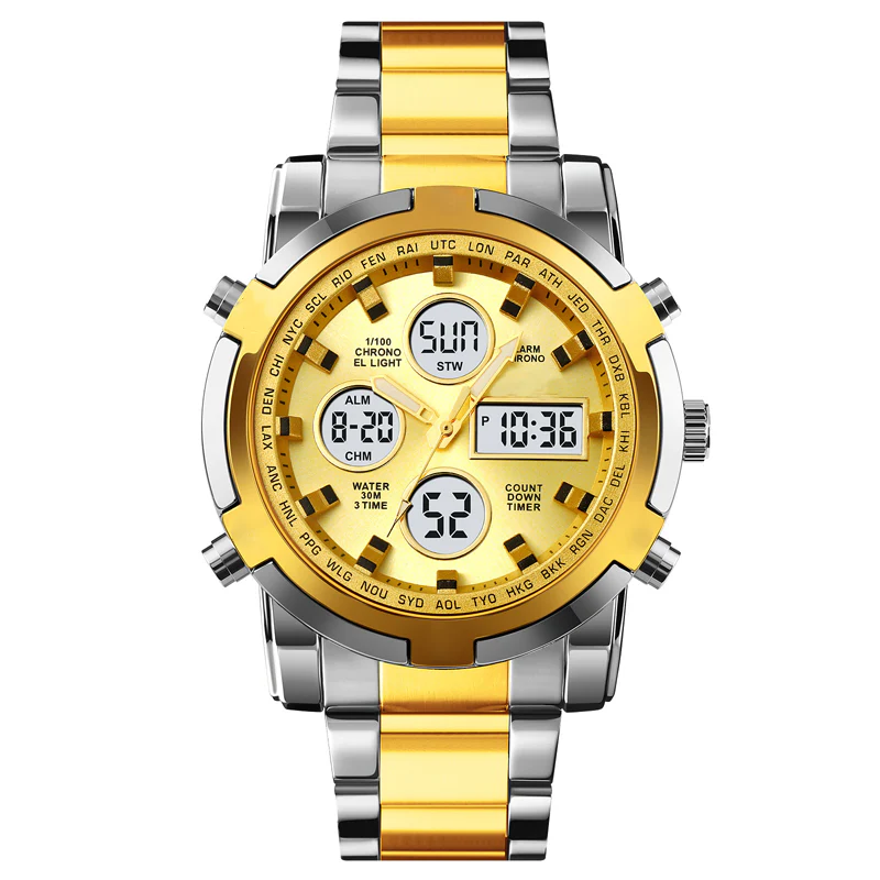 Waterproof Military Watch for Men – Analog-Digital, Stainless Steel & Shock-Resistant 🛡️ - Image 15