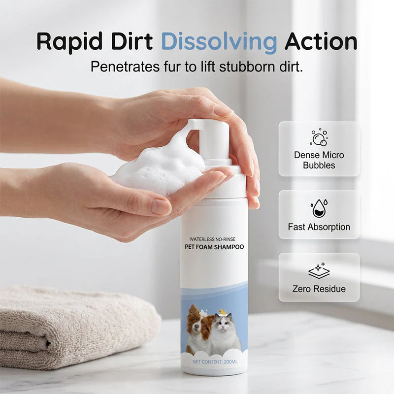 Waterless No-Rinse Pet Foam Shampoo - Image 6