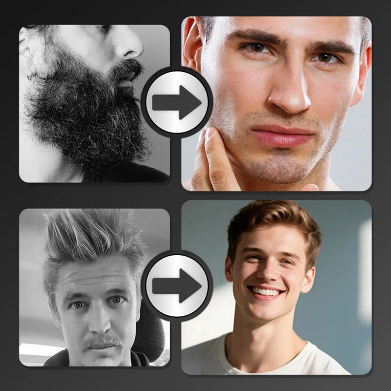 Waterproof Electric Beard Trimmer for Men - Image 3