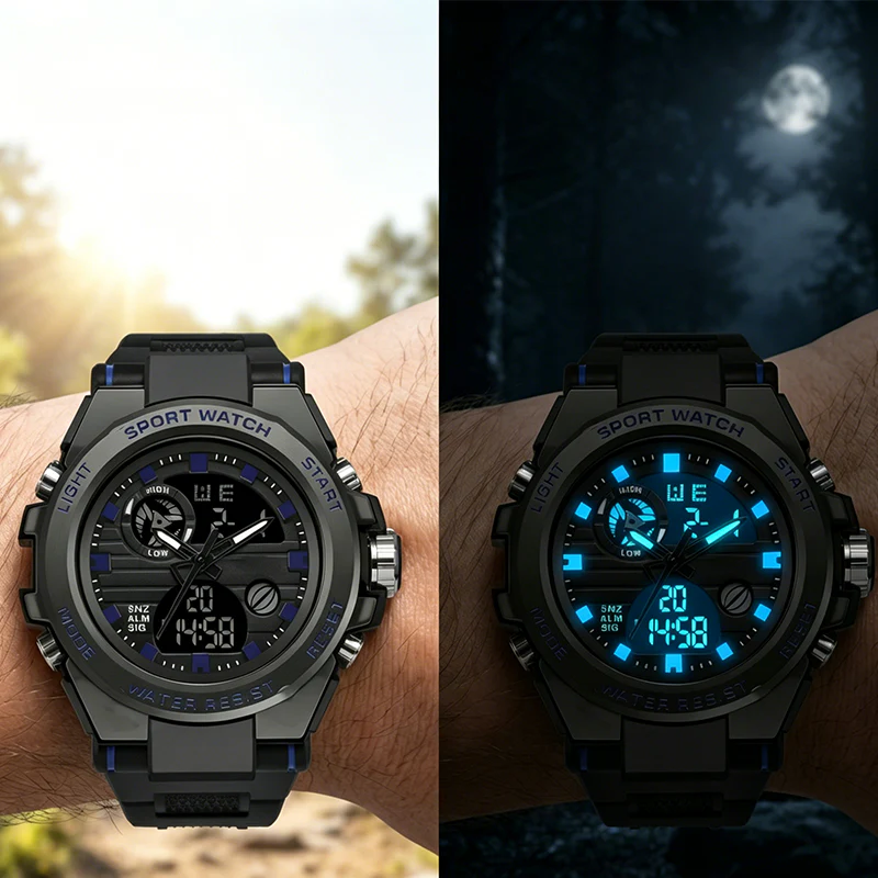 β 50% OFF NOW!πͺ Men's Waterproof Sports Watch β Dual Display & Shock-Resistant β Outdoor Essential π§ - Image 7