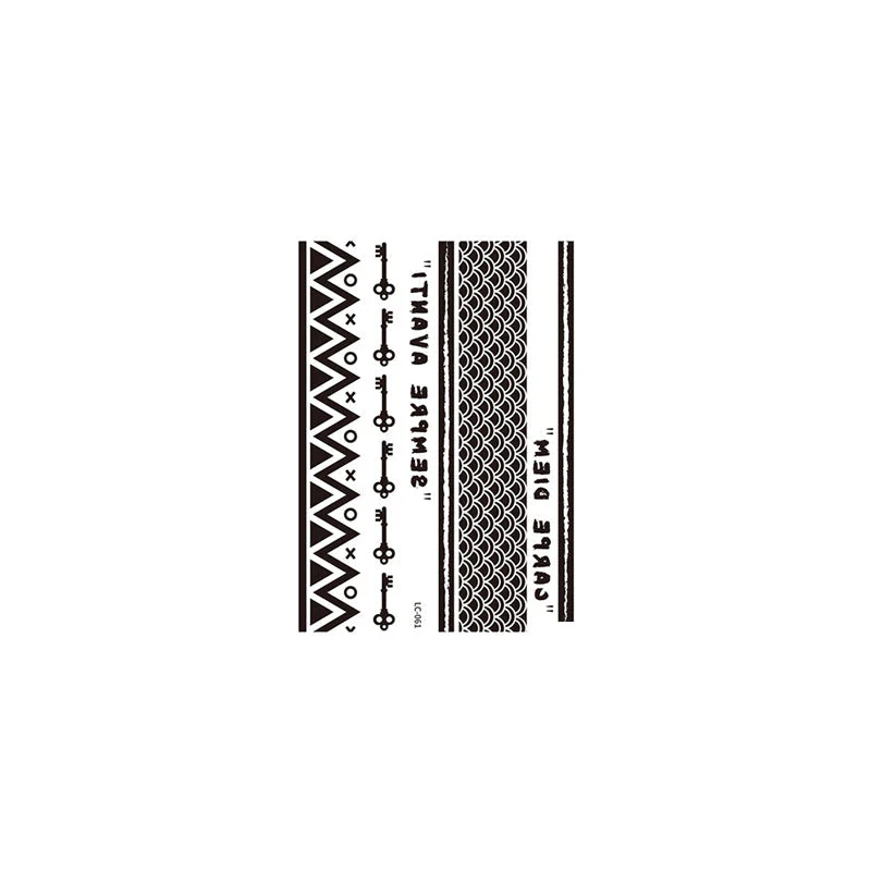 Waterproof Temporary Arm Band Tattoo Sticker - Image 17