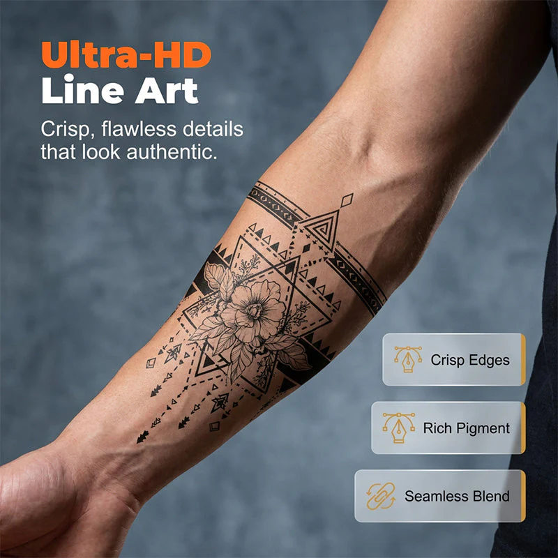 Waterproof Temporary Arm Band Tattoo Sticker - Image 3