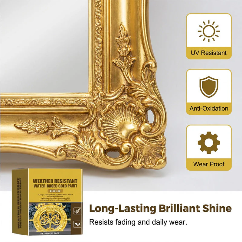 🏆 Last Day Special Price  $19.99 ! 🔥 Buy more save more 🎁 Weather-resistant, water-based gold paint - Image 7