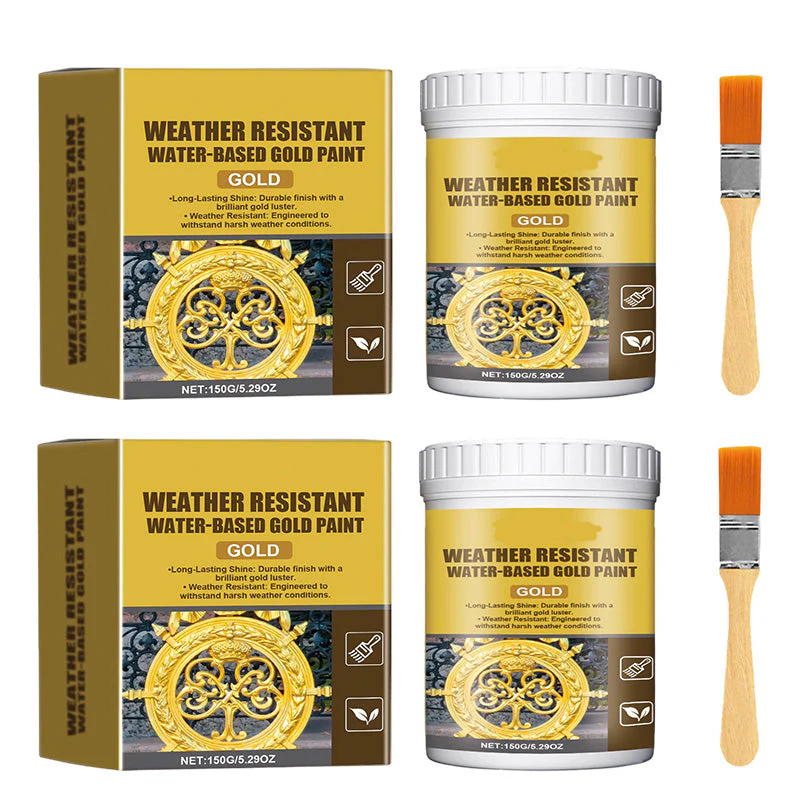 🏆 Last Day Special Price  $19.99 ! 🔥 Buy more save more 🎁 Weather-resistant, water-based gold paint - Image 9