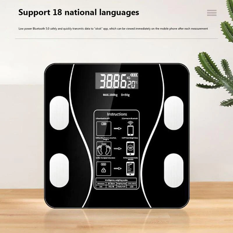 🥳2026 HOT SALE🥳💞50K+ SOLD!👵❤️ 50% OFF! Smart Body Fat Scale – Know your numbers, track your health! Measures weight & body fat easily. Large display, auto-on. Your wellness companion. 🩺📊 - Image 3