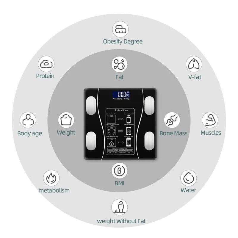 🥳2026 HOT SALE🥳💞50K+ SOLD!👵❤️ 50% OFF! Smart Body Fat Scale – Know your numbers, track your health! Measures weight & body fat easily. Large display, auto-on. Your wellness companion. 🩺📊 - Image 4