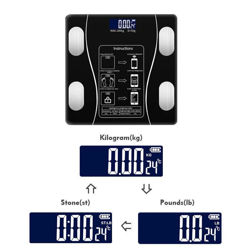 🥳2026 HOT SALE🥳💞50K+ SOLD!👵❤️ 50% OFF! Smart Body Fat Scale – Know your numbers, track your health! Measures weight & body fat easily. Large display, auto-on. Your wellness companion. 🩺📊 - Image 5