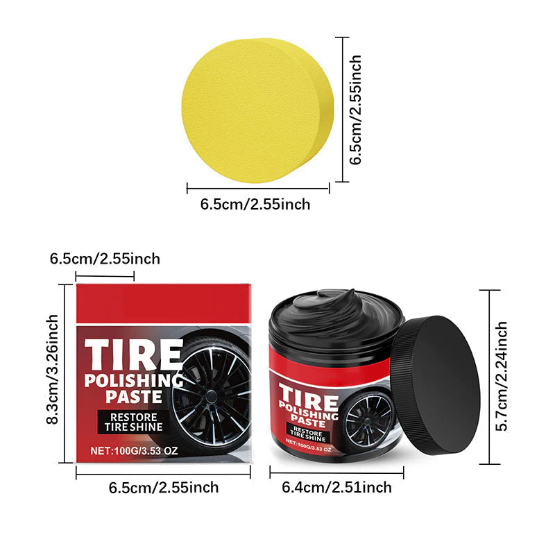 ⏳Limited-time 50% off⏰Deals-Wheel Shine Balm with Sponge Applicator🚗🩹 - Image 15