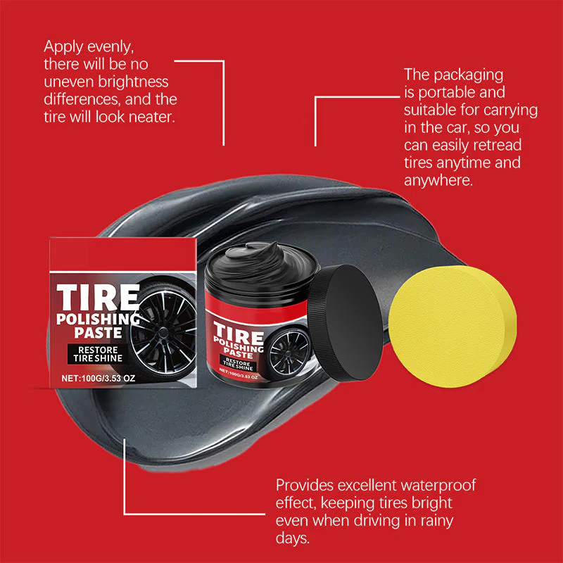 ⏳Limited-time 50% off⏰Deals-Wheel Shine Balm with Sponge Applicator🚗🩹 - Image 8