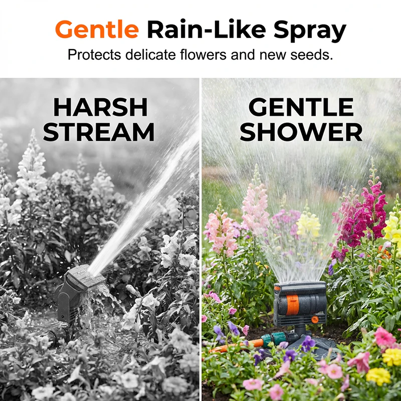 ๐ฟ 50% OFF NOW! ๐ Wide-Coverage Automatic Rotating Garden Sprinkler โ Adjustable, water-saving & perfect for lawns, gardens and flower beds ๐ธ - Image 4