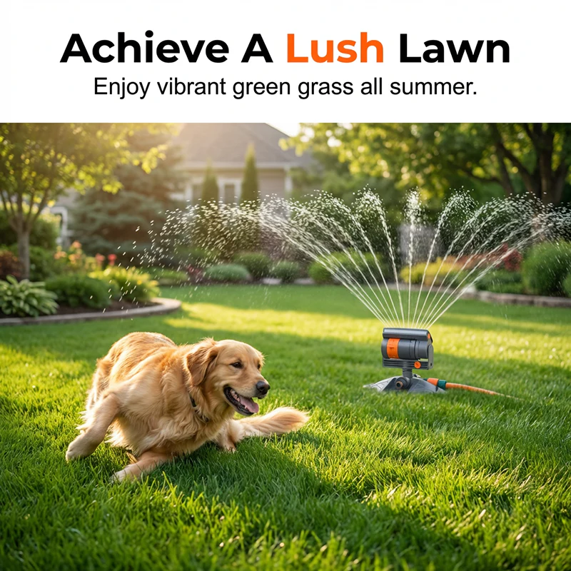 ๐ฟ 50% OFF NOW! ๐ Wide-Coverage Automatic Rotating Garden Sprinkler โ Adjustable, water-saving & perfect for lawns, gardens and flower beds ๐ธ - Image 6
