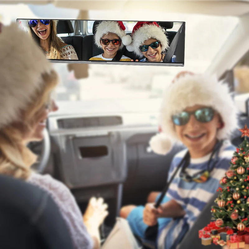 🚗👁️ Wide Car Curved Rear View Mirror – Wide Angle Vision, Easy Installation & Universal Fit(Safe Driving With Greater Visibility!) - Image 7