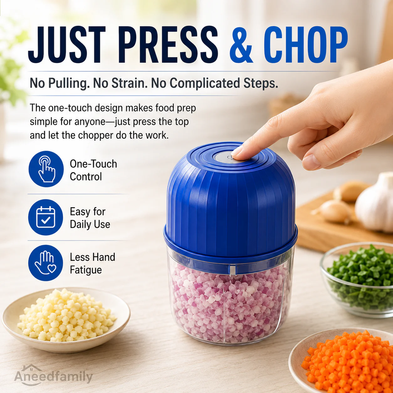 Wireless Efficient Electric Mini Food Chopper - Image 3
