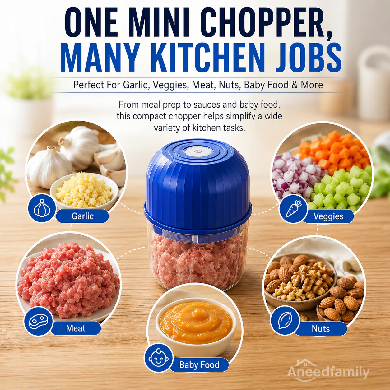 Wireless Efficient Electric Mini Food Chopper - Image 6