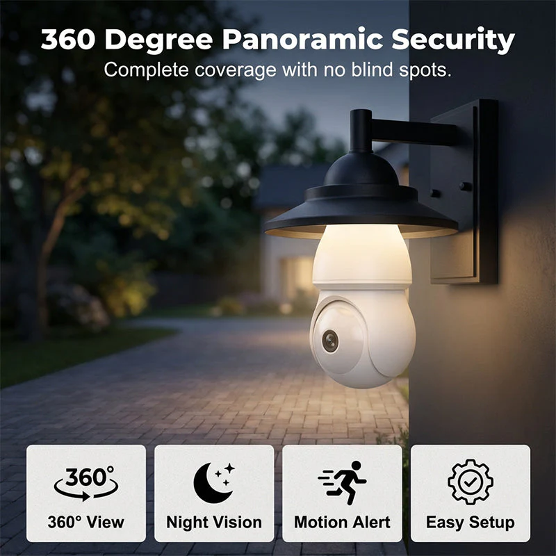 Wireless Light Bulb Security Camera