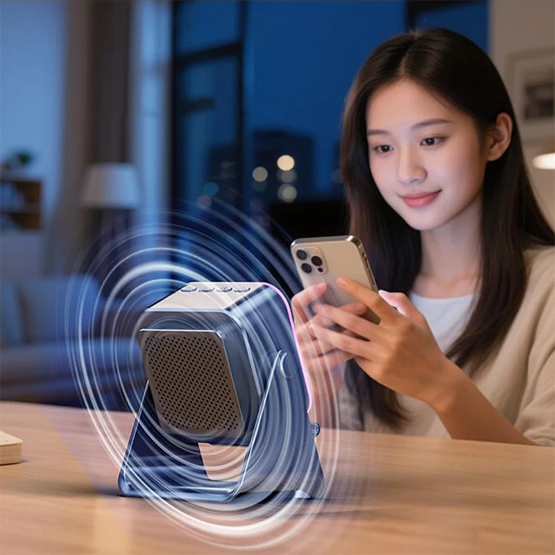 🎶📱5-in-1 Wireless Induction Bluetooth Speaker with Adjustable Phone Stand - Image 7
