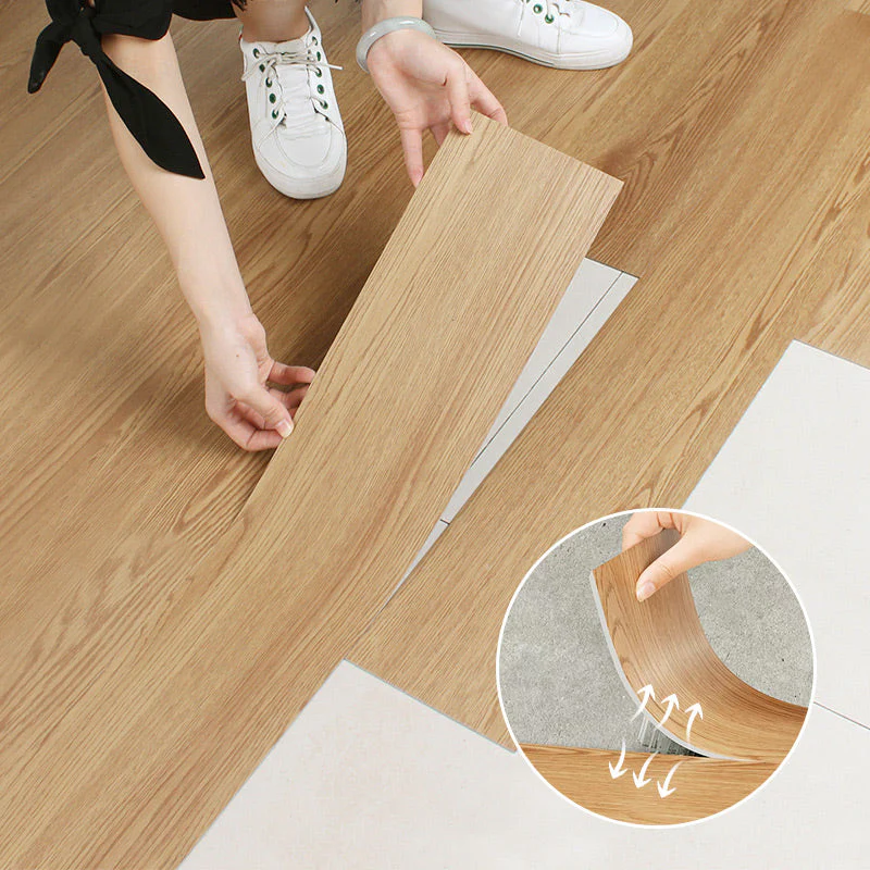 🧱 BUY 3 GET 1 FREE! 🔥(36 in × 6 in × 1/8 in)🏠 Wood Grain Peel and Stick Floor Tiles – 5-PC Set, Self-Adhesive, Waterproof & Easy DIY Installation 🌿 - Image 3