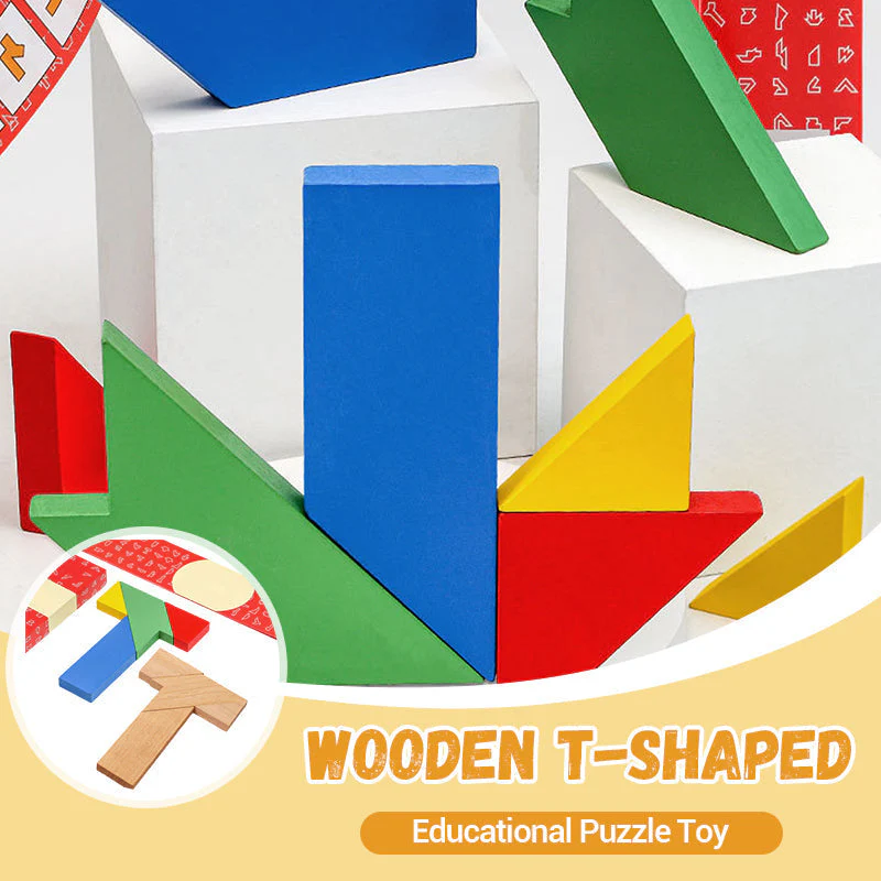 🔥T-Shaped Wooden Puzzle - Brain-Boosting Educational Toy | 44% OFF for a Limited Time + Save More When You Buy More - Image 2