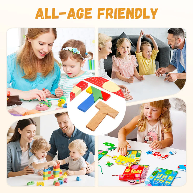 🔥T-Shaped Wooden Puzzle - Brain-Boosting Educational Toy | 44% OFF for a Limited Time + Save More When You Buy More - Image 7