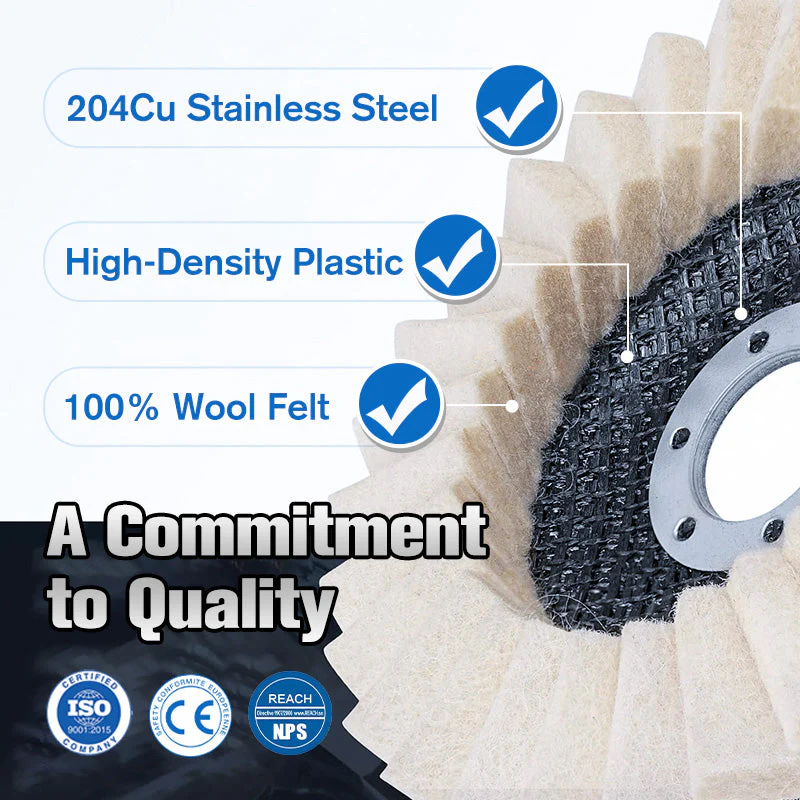 🔥LAST DAY -BUY 1 GET 1 FREE🔥Wool Felt Flap Polishing Disc - Image 12