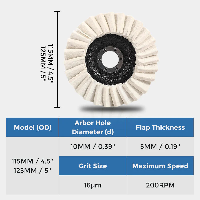 🔥LAST DAY -BUY 1 GET 1 FREE🔥Wool Felt Flap Polishing Disc - Image 15