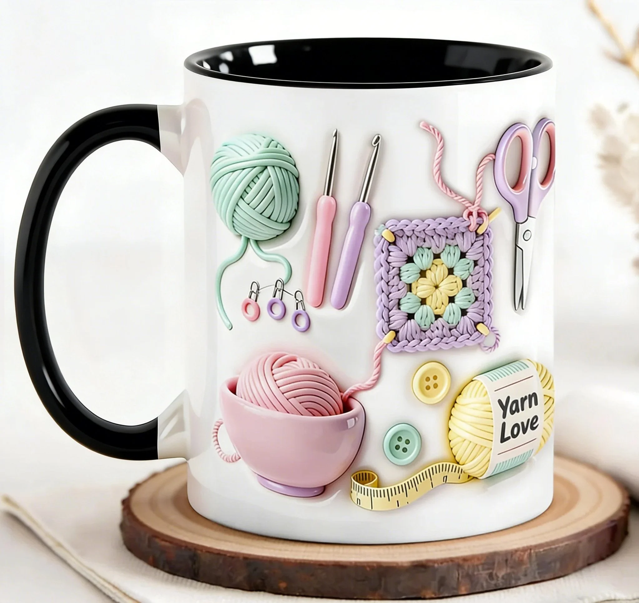 🔥LAST DAY SALE 50% OFF!!🏆Flash Sale⚡ 50K+ SOLD! Almost Gone💥Yarn Love Mug, Gift For Crafters And Creative Souls - Image 5