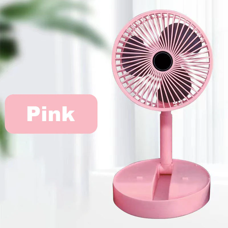 🌀 50% OFF NOW! 🔋 Telescopic Folding USB Charging Fan – Adjustable height, quiet operation & portable – perfect for desk, travel or outdoor use 💨 - Image 12