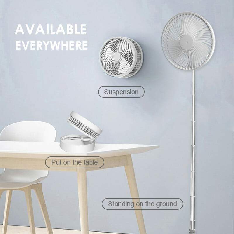 🌀 50% OFF NOW! 🔋 Telescopic Folding USB Charging Fan – Adjustable height, quiet operation & portable – perfect for desk, travel or outdoor use 💨 - Image 3