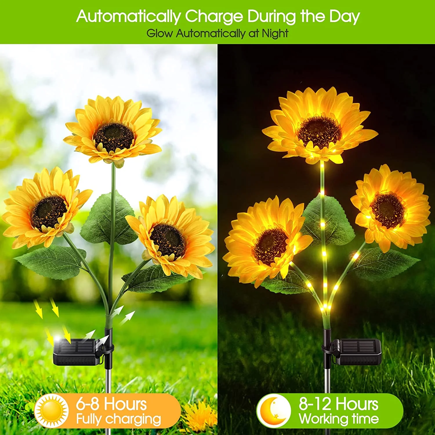 💐50% OFF ! Sunflower Solar Lights – Glowing Garden Decor 🌻🌙【Limited Offer】 - Image 5